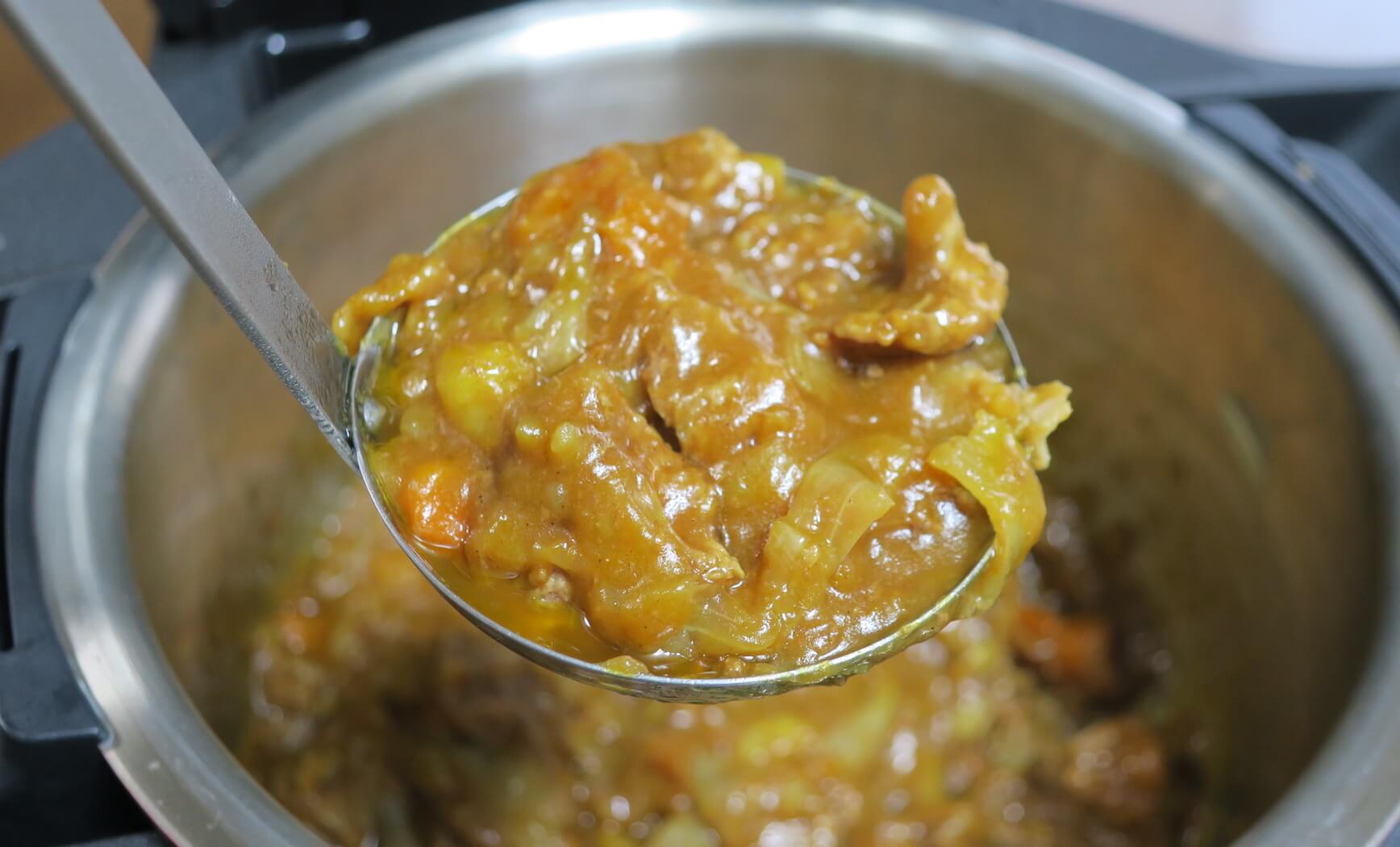 無水カレーの出来上がり2