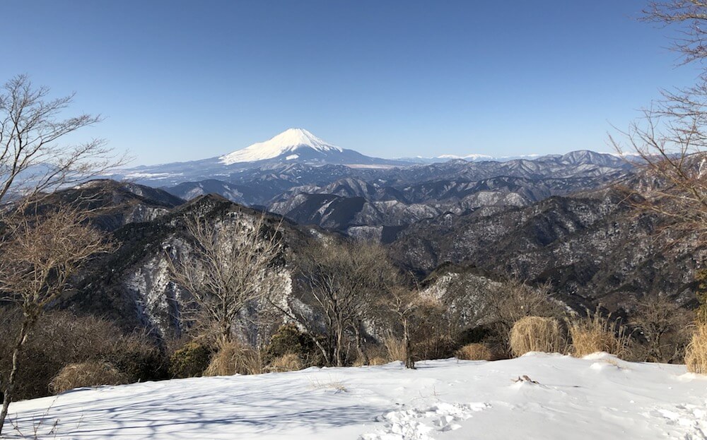鍋割山山頂から見える富士山の景色.JPG 鍋割山山頂から見える富士山の景色