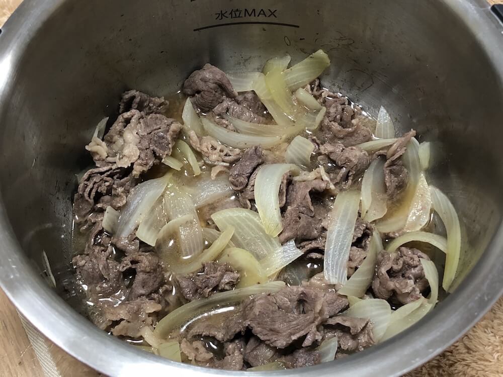 牛丼できあがり.JPG 牛丼できあがり